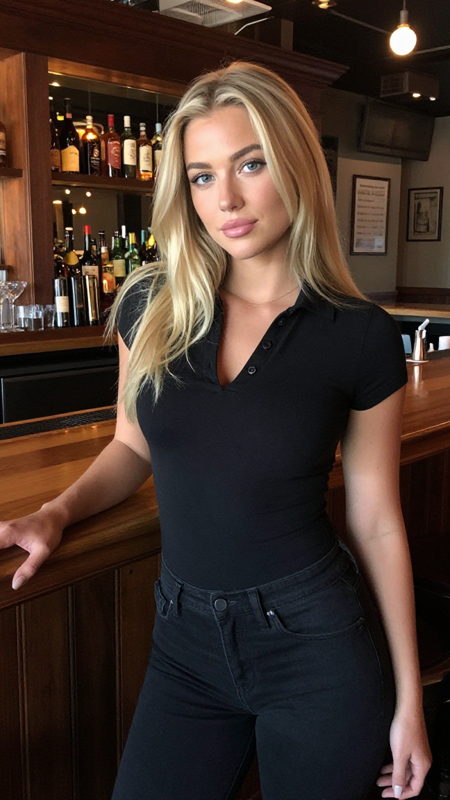 Sexy Police Officer source image before the Krea2 edit